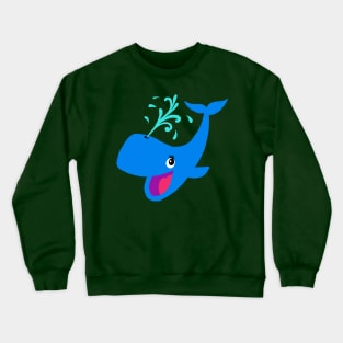 Happy whale! Crewneck Sweatshirt